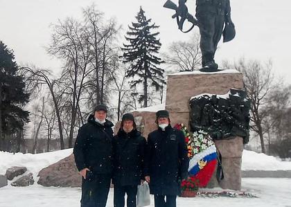 Возложение цветов на Поклонной горе