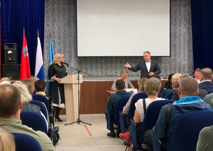 Члены ОП приняли участие в встрече с главой округа В.Родионовым в теруправлении Луневское