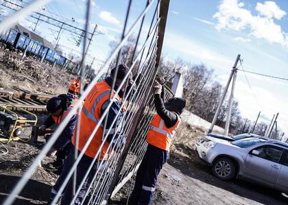 В Солнечногорске ликвидируют несанкционные переходы через ж/д пути