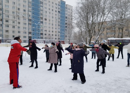 Акция общественников в поддержку наших олимпийцев