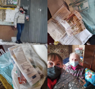 Общественники продолжают помогать пожилым гражданам