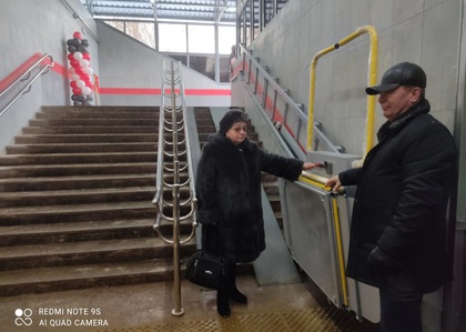 Открытие подземного перехода серез железную дорогу в п.Поварово