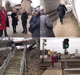 Члены Общественной палаты провели мониторинг опасных переходов ж/д путей на станции Поварово
