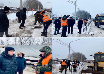Мониторинг выполнения работ по содержанию дорог в п.Лунево