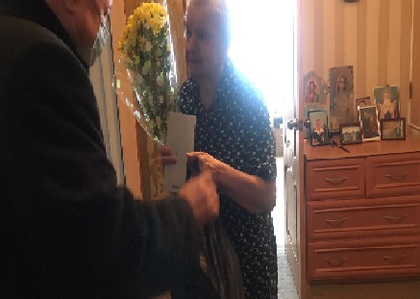 Поздравление жительниц Блокадного Ленинграда