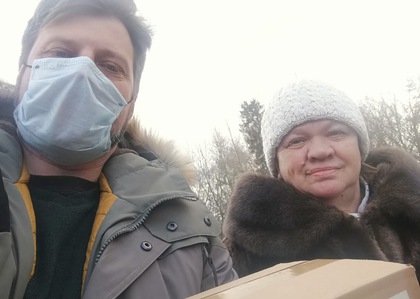 Продуктовые наборы доставляют одиноким пенсионерам и ветеранам г.о.Солнечногорск