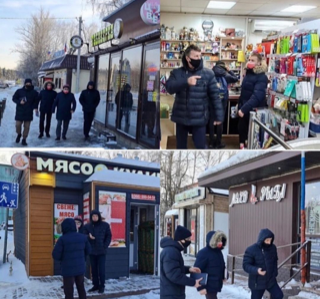 Мониторинг торговых объектов в п.Лунево