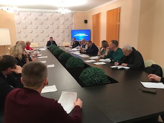 Заседание Общественной палаты по обсуждению поправок к конституции РФ