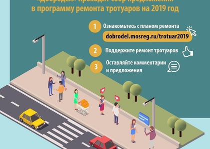 Голосование за ремонт и строительство тротуаров вдоль дорог идет на портале "Добродел"